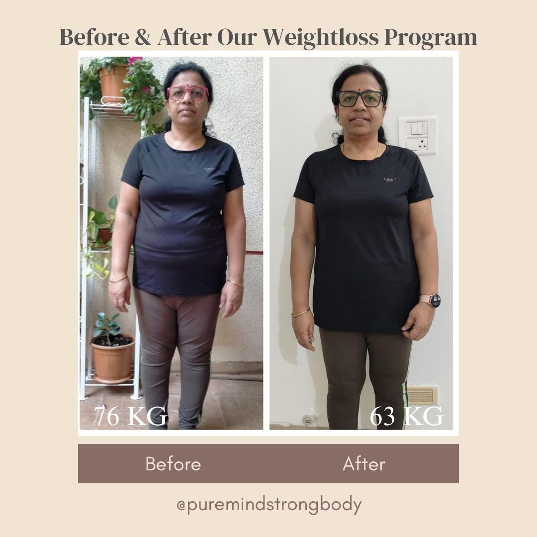 Weight loss transformation - The Fit Duo client