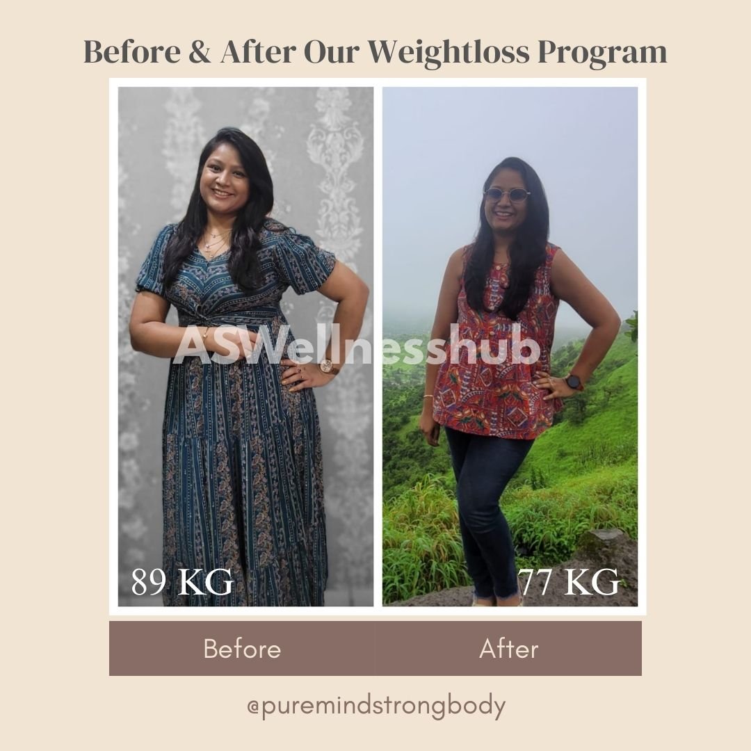 Pooja Jain before and after transformation