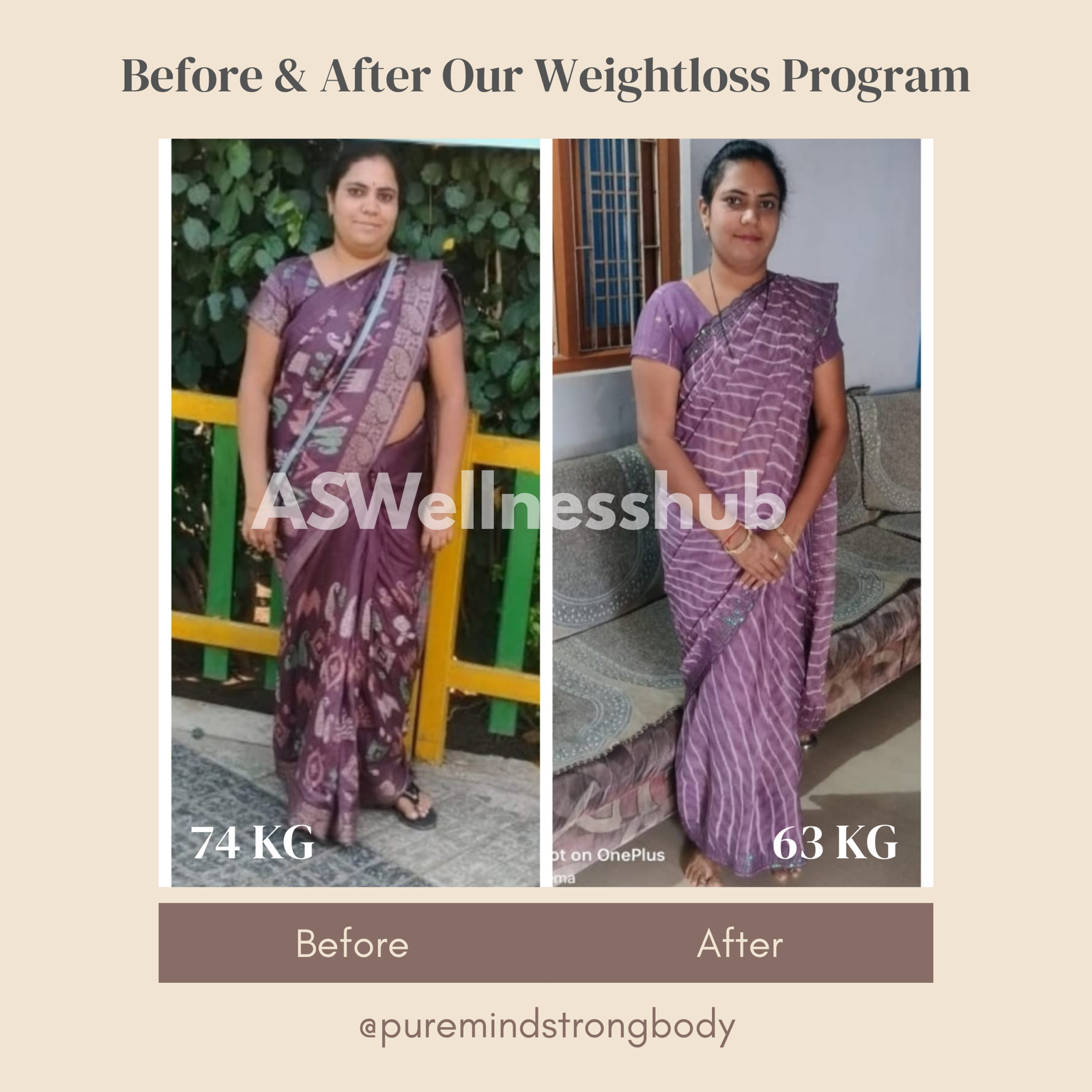 Seema before and after transformation